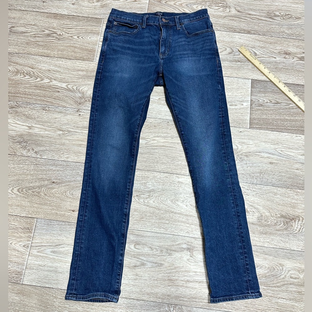 J. Crew Flex Men's Med Blue Slim Fit Jeans W31 L32 Stretch Comfort B131 preppy